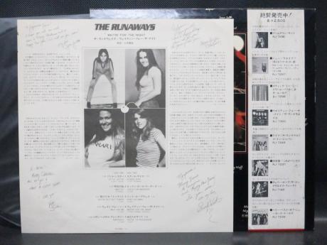 Runaways Waitin’ For the Night Japan Orig. PROMO LP OBI WHITE LABEL
