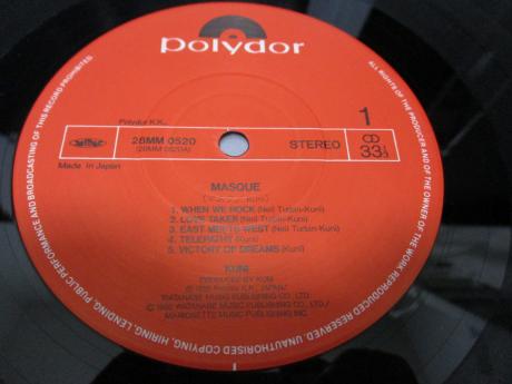 Kuni Masque Japan LP OBI AUTOGRAPH Frankie Banali Mark Slaughter