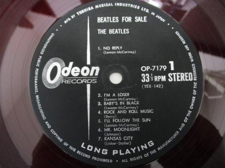 Beatles For Sale Japan Orig. LP G/F ODEON RED WAX