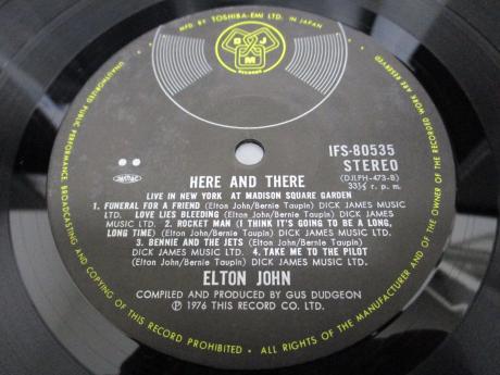 Elton John Here and There Japan Orig. LP OBI