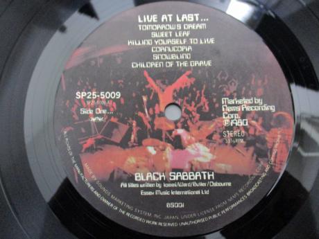 Black Sabbath Live at Last Japan Orig. LP OBI