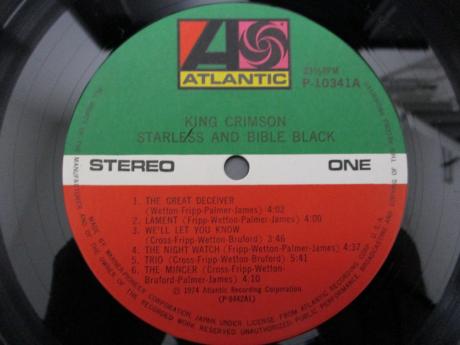 King Crimson Starless and Bible Black Japan Early LP OBI