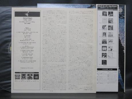 Thin Lizzy Fighting Japan Rare LP RED OBI