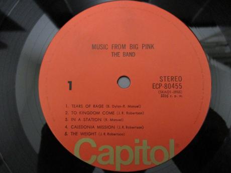 The Band Music From Big Pink Japan Rare LP ROCK NOW PINK OBI