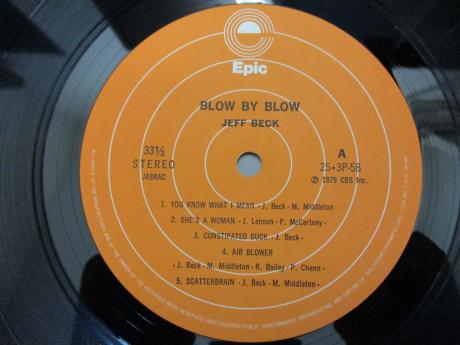 Jeff Beck Blow By Blow Japan LP OBI POSTER-INSERT