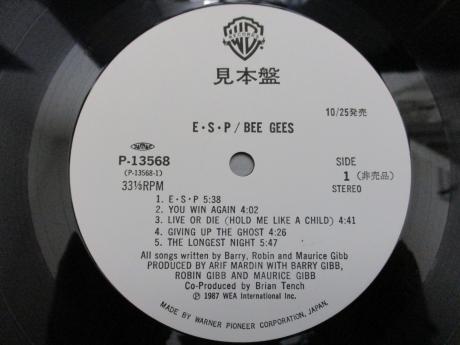 Bee Gees E•S•P Japan PROMO LP OBI WHITE LABEL