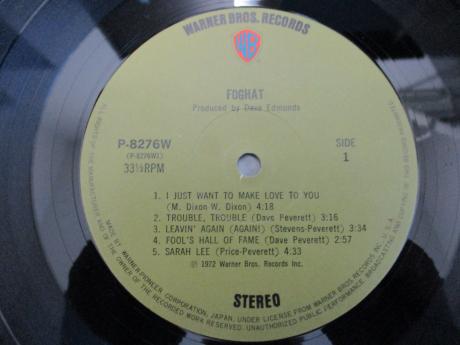 Savoy Brown Foghat 1st Same Title Japan Orig. LP OBI