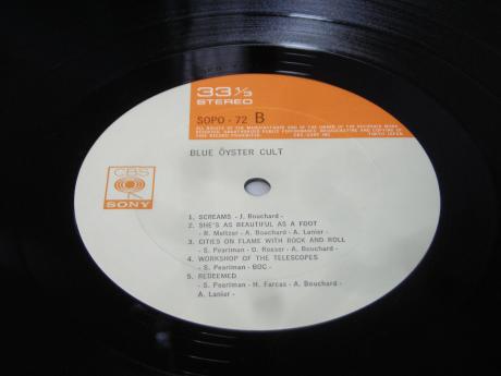 Blue Oyster Cult 1st S/T Same Title Japan Rare LP OBI