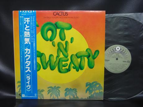 Cactus ‘Ot ‘N’ Sweaty Japan Rare LP BLUE OBI INSERT
