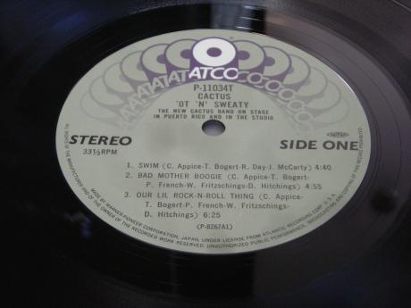 Cactus ‘Ot ‘N’ Sweaty Japan Rare LP BLUE OBI INSERT