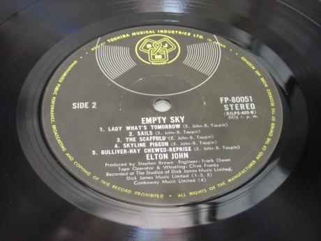 Backwood Records Elton John Empty Sky Japan Early Press Lp Obi G F Insert Used Japanese Press Vinyl Records For Sale Backwood Records Elton John Empty Sky Japan Early Press Lp Obi G F Insert Used Japanese Press Vinyl Records For Sale