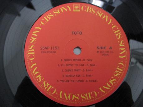 TOTO 1st S/T Same Title Japan Orig. LP OBI