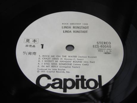Linda Ronstadt S/T Same Title Japan PROMO LP OBI WHITE LABEL