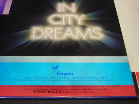 Robin Trower In City Dream Japan Orig. LP OBI INSERT