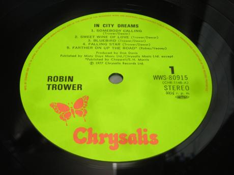 Robin Trower In City Dream Japan Orig. LP OBI INSERT