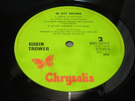 Robin Trower In City Dream Japan Orig. LP OBI INSERT