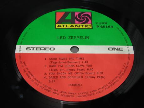 Led Zeppelin 1st S/T Same Title Japan 10th Anniv LTD LP OBI