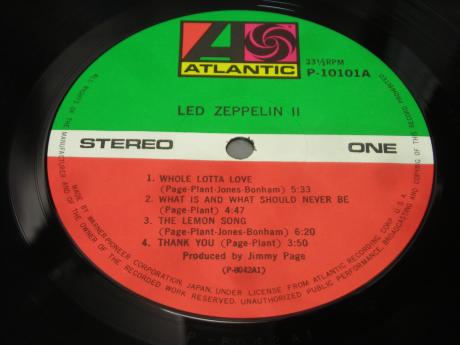 Led Zeppelin 2nd II Japan LP BROWN OBI POSTER