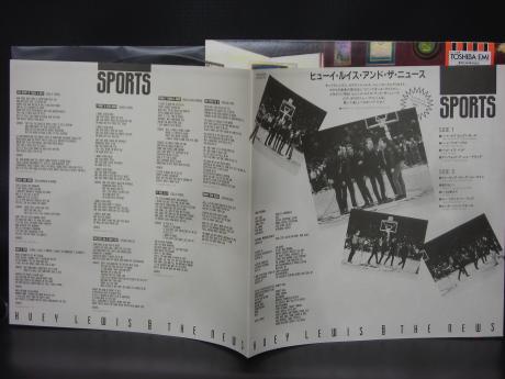 Huey Lewis & the News Sports Japan Orig. LP OBI INSERT