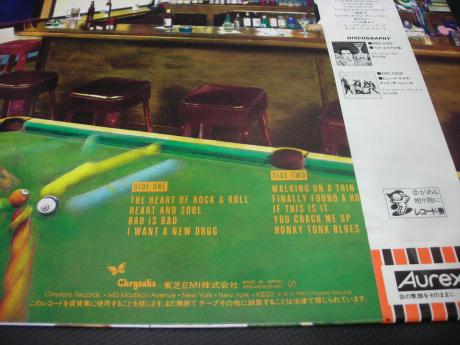 Huey Lewis & the News Sports Japan Orig. LP OBI INSERT