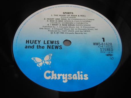 Huey Lewis & the News Sports Japan Orig. LP OBI INSERT