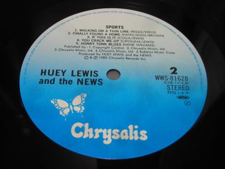 Huey Lewis & the News Sports Japan Orig. LP OBI INSERT
