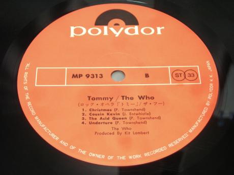 WHO Tommy Japan Early Press 2LP RED OBI w/BOOKLET