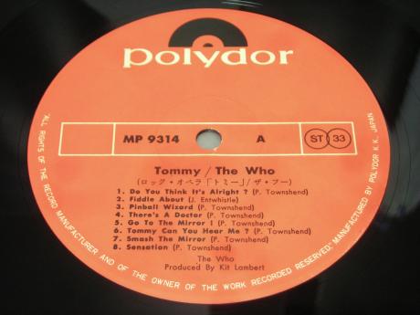 WHO Tommy Japan Early Press 2LP RED OBI w/BOOKLET