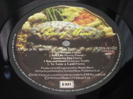 Iron Maiden Piece of Mind Japan Orig. LP OBI INSERT