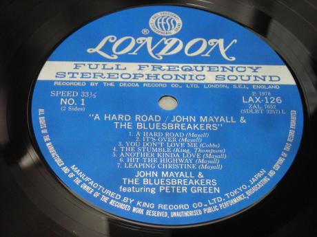 John Mayall & Bluesbreakers A Hard Road Japan LP OBI