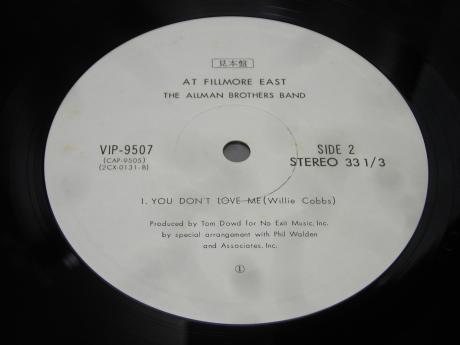 Allman Brothers Band At Fillmore East Japan PROMO 2LP OBI