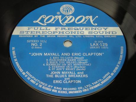 John Mayall & Eric Clapton Bluesbreakers Japan Rare LP OBI