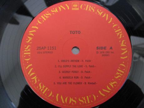 TOTO 1st S/T Same Title Japan Orig. LP OBI