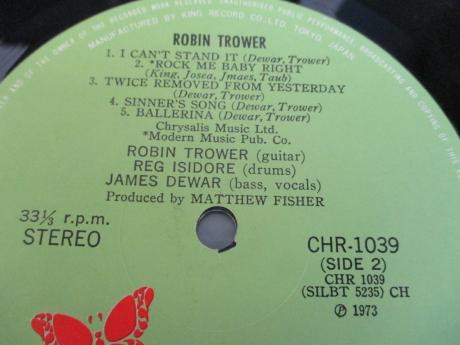 Robin Trower Twice Removed From Yesterday Japan Orig. LP OBI