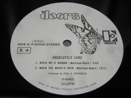 Doors Absolutely Live Japan PROMO 2LP WHITE LABEL