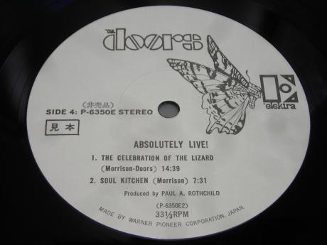 Doors Absolutely Live Japan PROMO 2LP WHITE LABEL