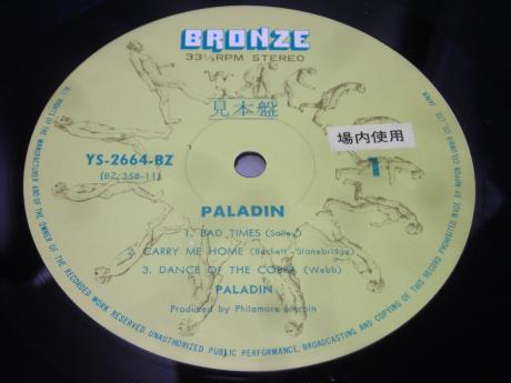 Paladin 1st S/T Same Title Japan Orig. PROMO LP INSERT