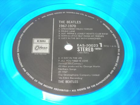 Beatles 1967 - 1970 Japan 20th Anniv LTD 2LP OBI BLUE WAX