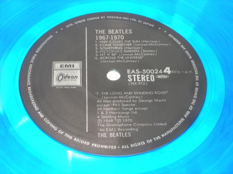 Beatles 1967 - 1970 Japan 20th Anniv LTD 2LP OBI BLUE WAX