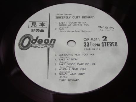 Cliff Richard Sincerely Japan ONLY PROMO LP RED WAX