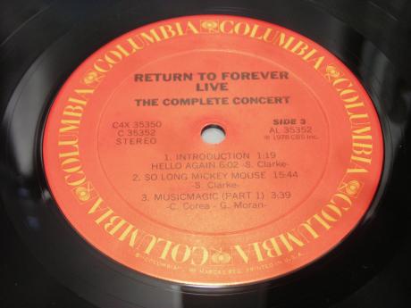 Chick Corea Return to Forever Live Complete Concert US Orig. 4LP