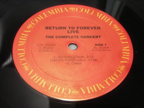 Chick Corea Return to Forever Live Complete Concert US Orig. 4LP