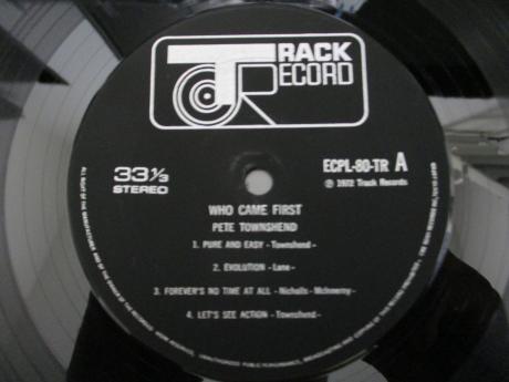 Pete Townshend Who Came First Japan Orig. LP POSTER-INSERT