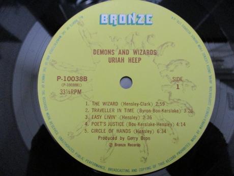 Uriah Heep Demons and Wizards Japan Rare LP BLUE OBI