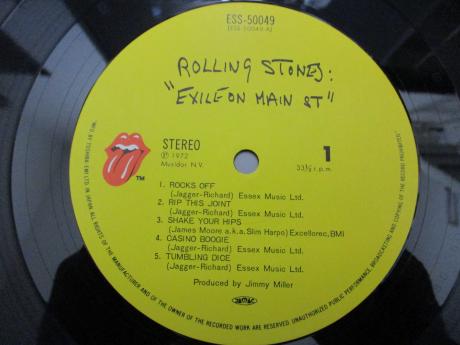 Rolling Stones Exile Main St Japan EMI 2LP GREEN OBI