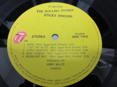 Rolling Stones Sticky Fingers Japan Early LP PINK OBI ZIPPER