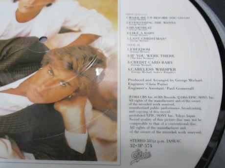 George Michael Wham ! Make It Big Japan LTD LP OBI PICTURE DISC