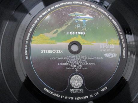 Thin Lizzy Fighting Japan Rare LP RED OBI