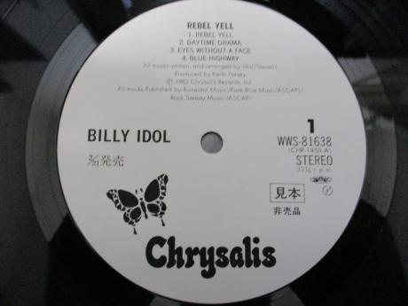 Generation X Billy Idol Rebel Yell Japan PROMO LP OBI WHITE LABEL