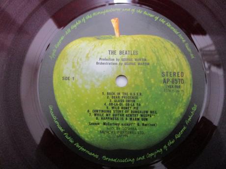 Beatles White Album Japan Orig. 2LP POSTER RED WAX